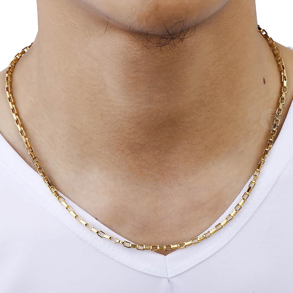 Colar Masculino Elo Veneziano (Banhado 18k)