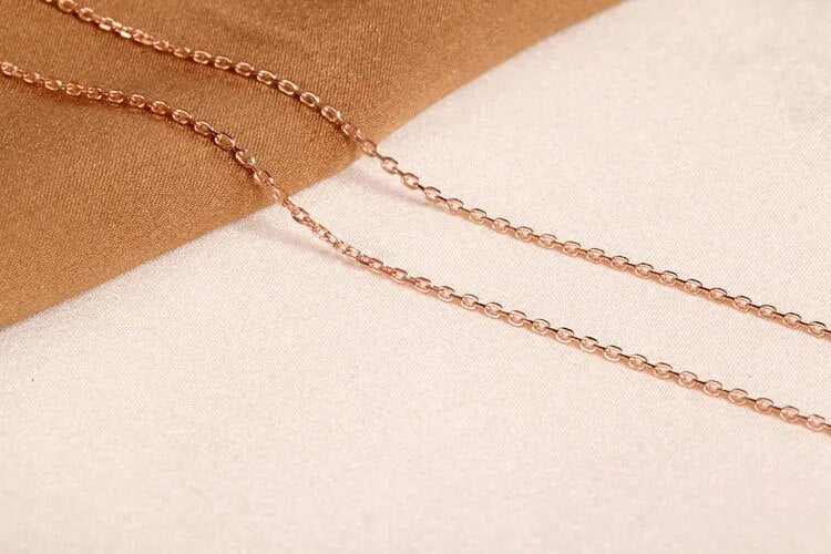 Colar unissex Banhado a Ouro Rose