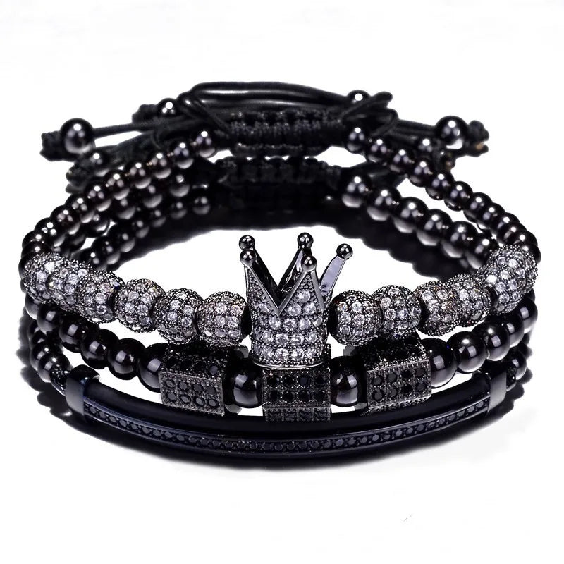 Bracelete royal king cravejado