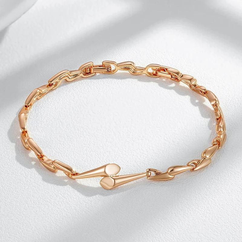Bracelete Ouro Rose 585 Radiante