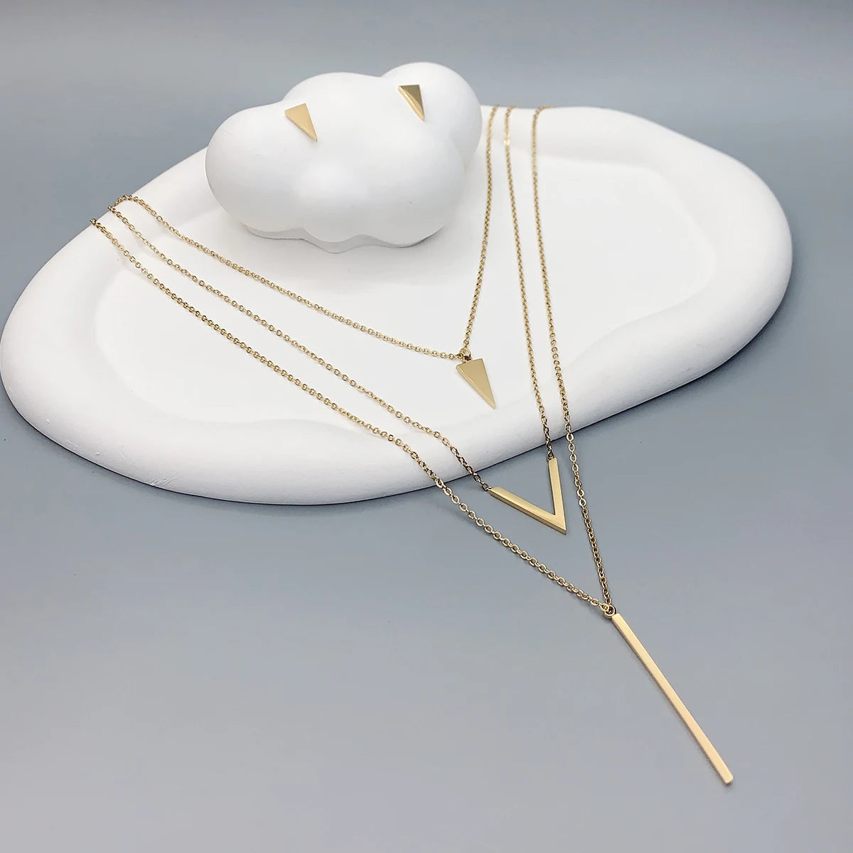 Conjunto feminino V geométrico