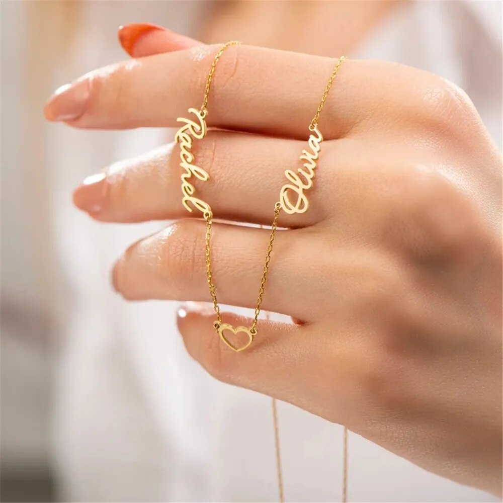 Colar Personalizado Coração 2 Nomes