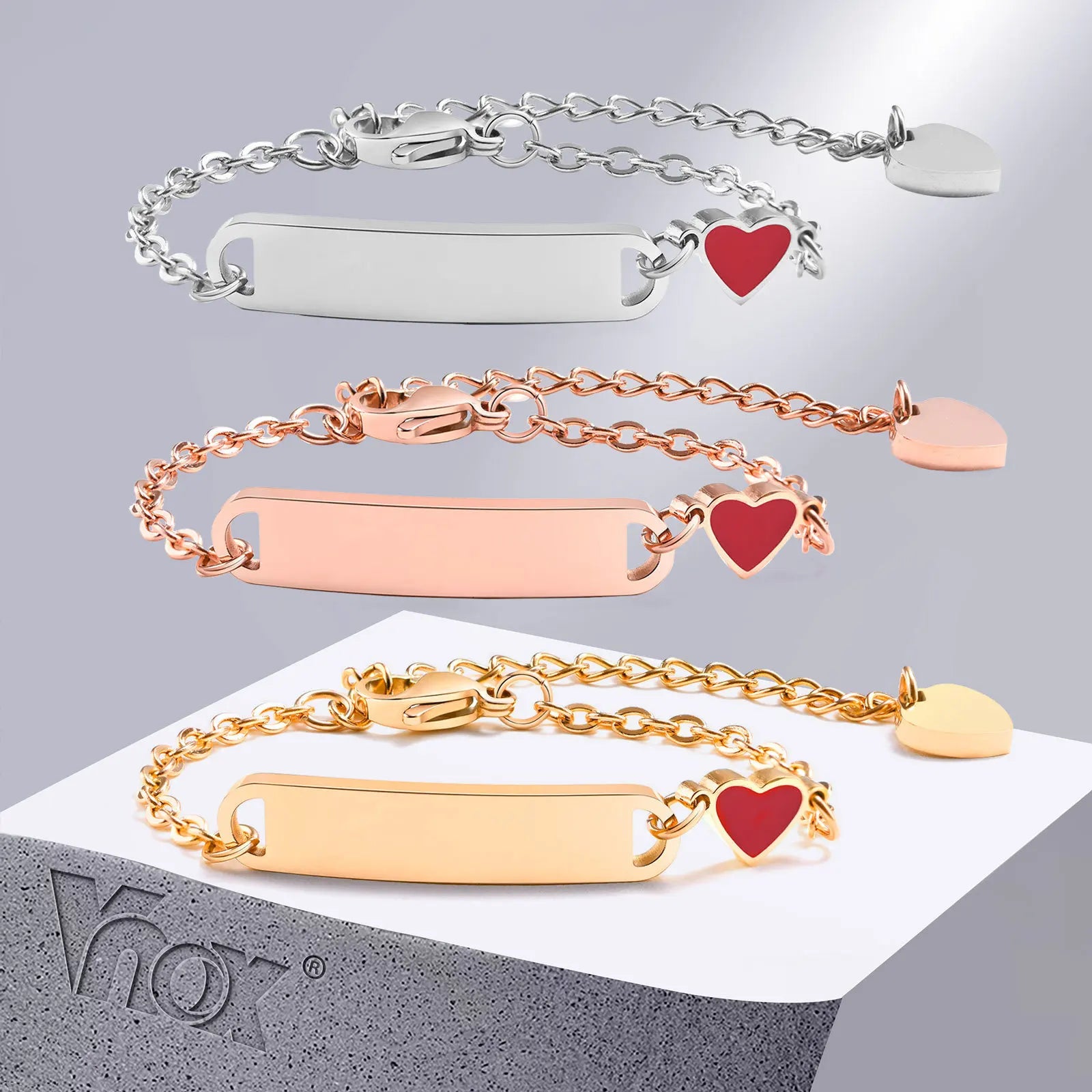 Pulseira infantil coração ( 0 a 4 anos)