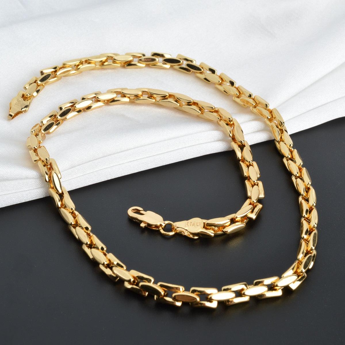Corrente com elos Cartier (Banhada 18k) - Basttino