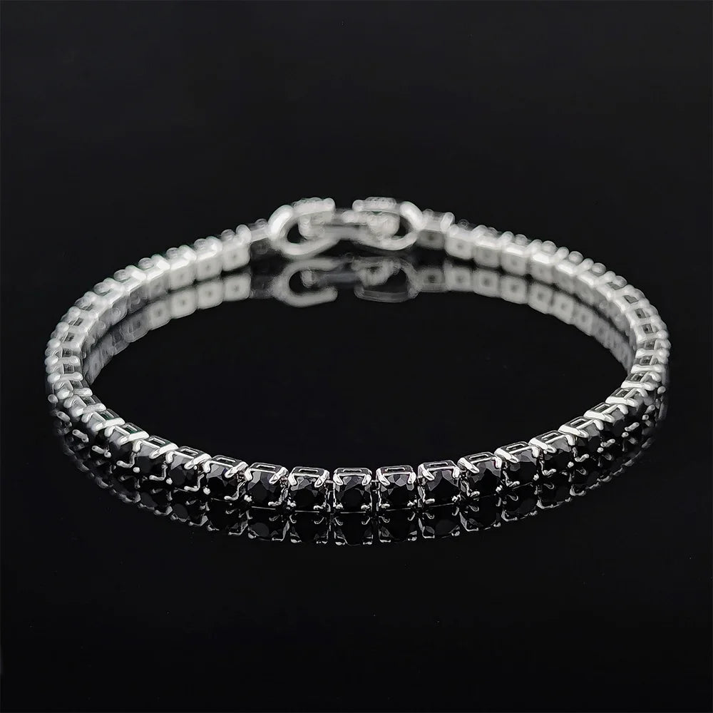 Pulseira Cravejada Turmalina Preta