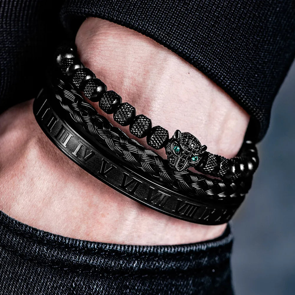 Bracelete Masculino Black Panther