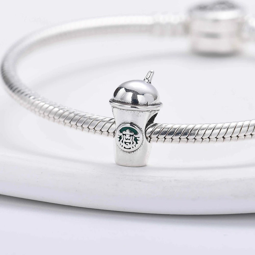 Berloques amantes de bebidas é café | Prata 925