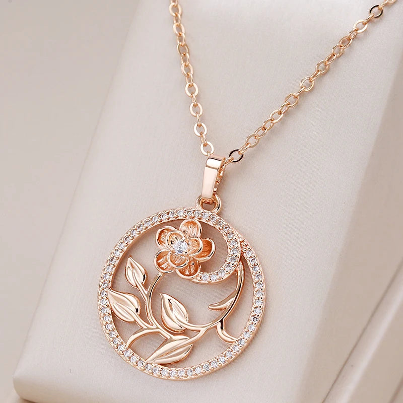 Colar ouro rose 585 modelo Serenity