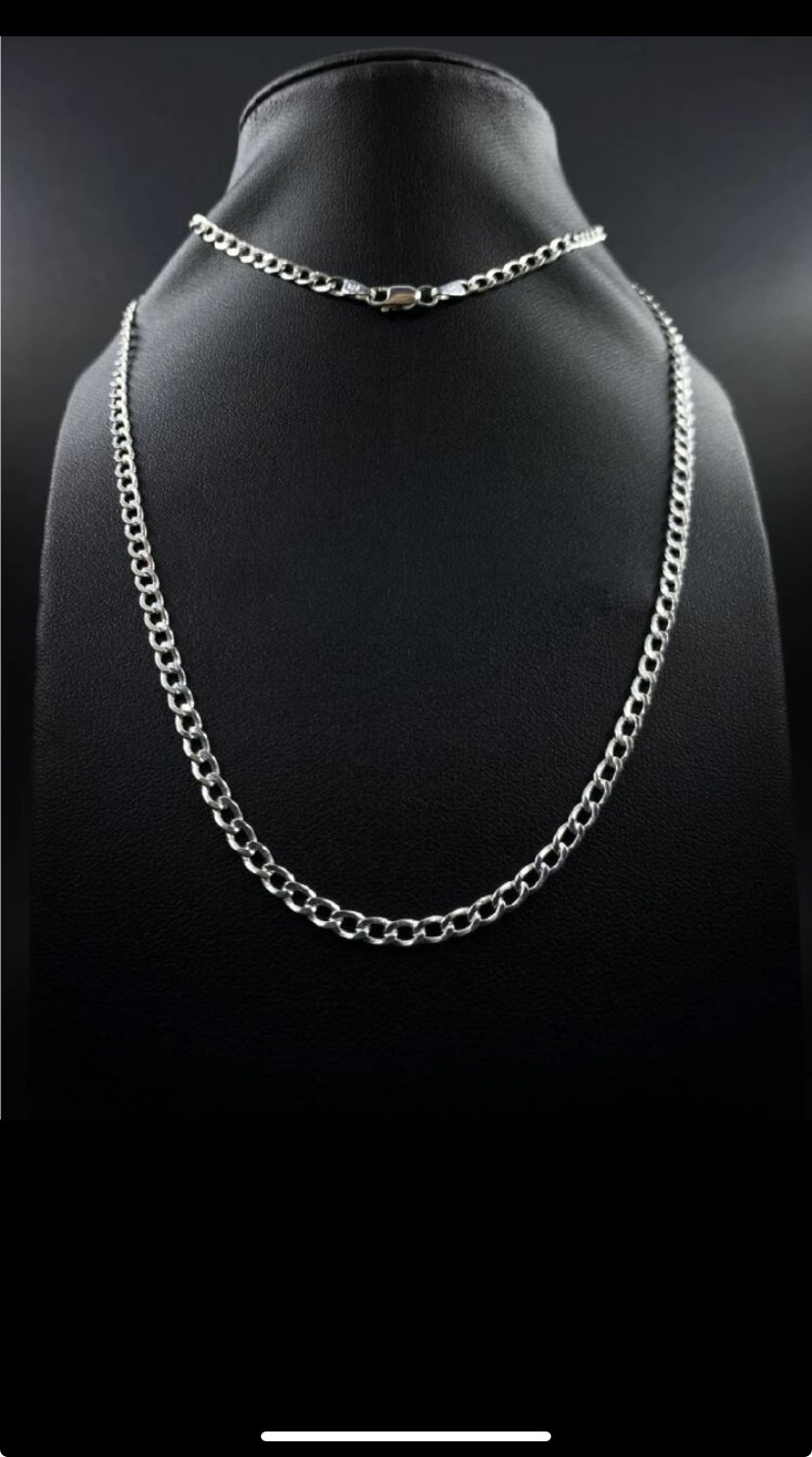 Corrente prata 925 elo grumet 3mm 70cm