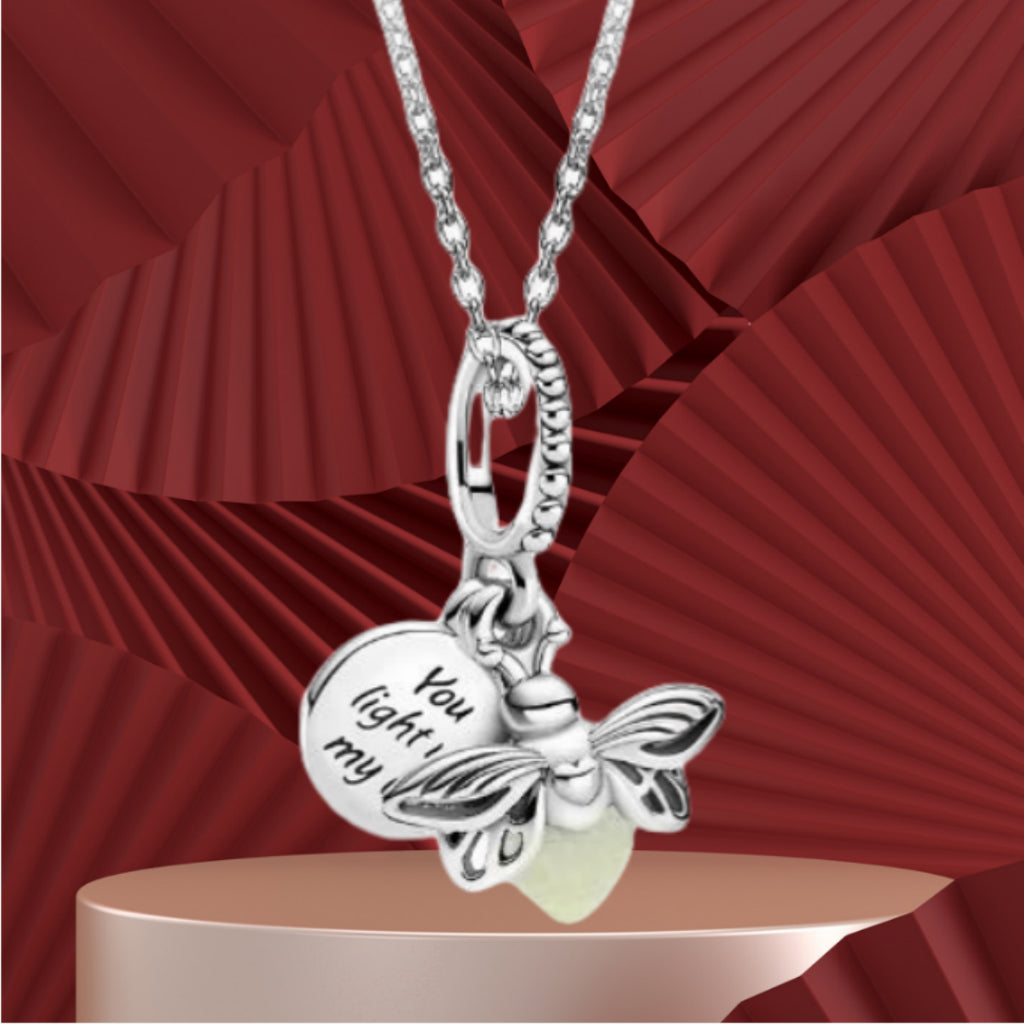 Colar pandora vagalume Luminescente