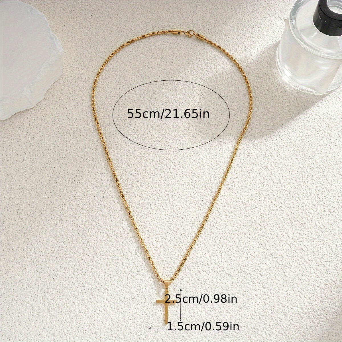 Colar Masculino com cruz