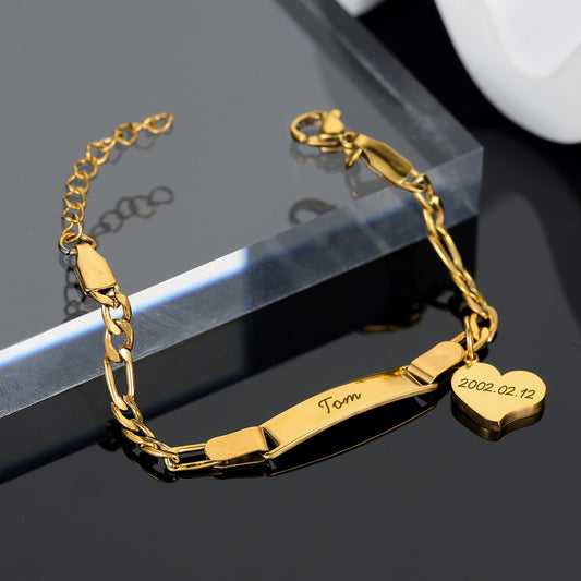 Pulseira infantil personalizada (2 gravações)