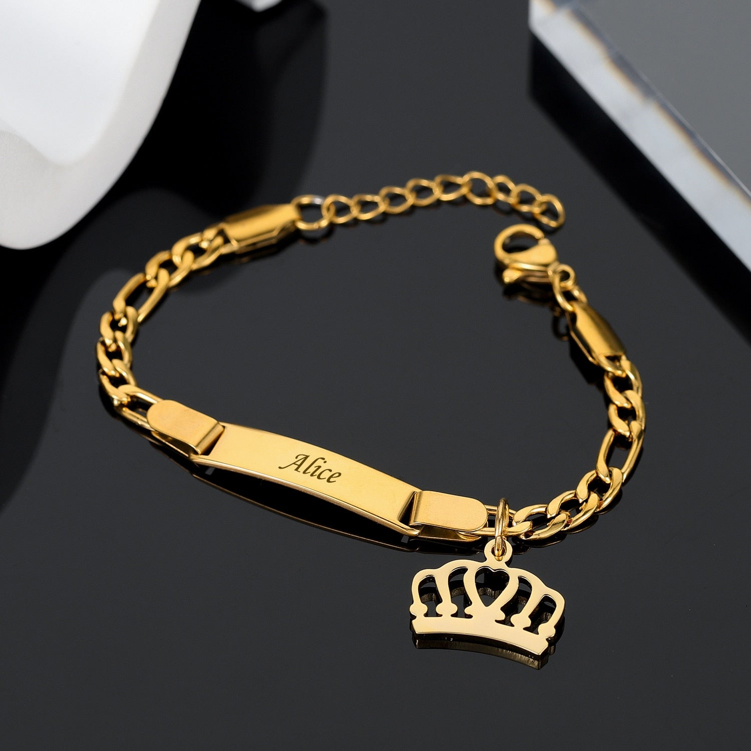 Pulseira infantil personalizada (2 gravações)