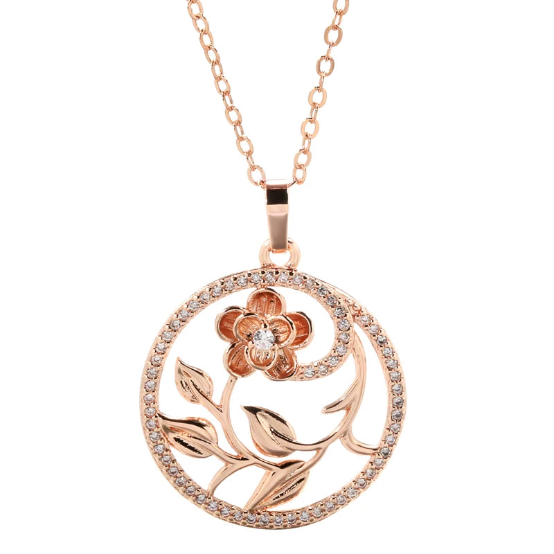 Colar ouro rose 585 modelo Serenity