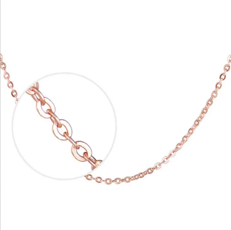 Colar unissex Banhado a Ouro Rose