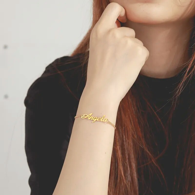 Pulseira Personalizada Adulto e Criança (nome) Modelo Ajustável