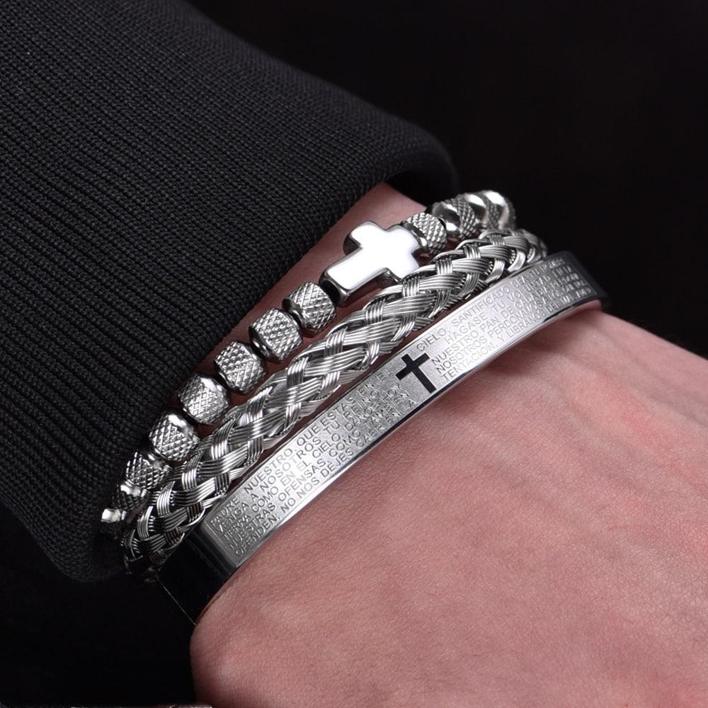 Conjunto de Braceletes Cruzados (Banhado 18k) - Basttino