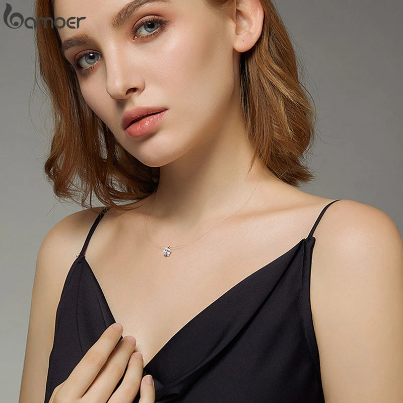 Colar moissanite 7mm prata 925