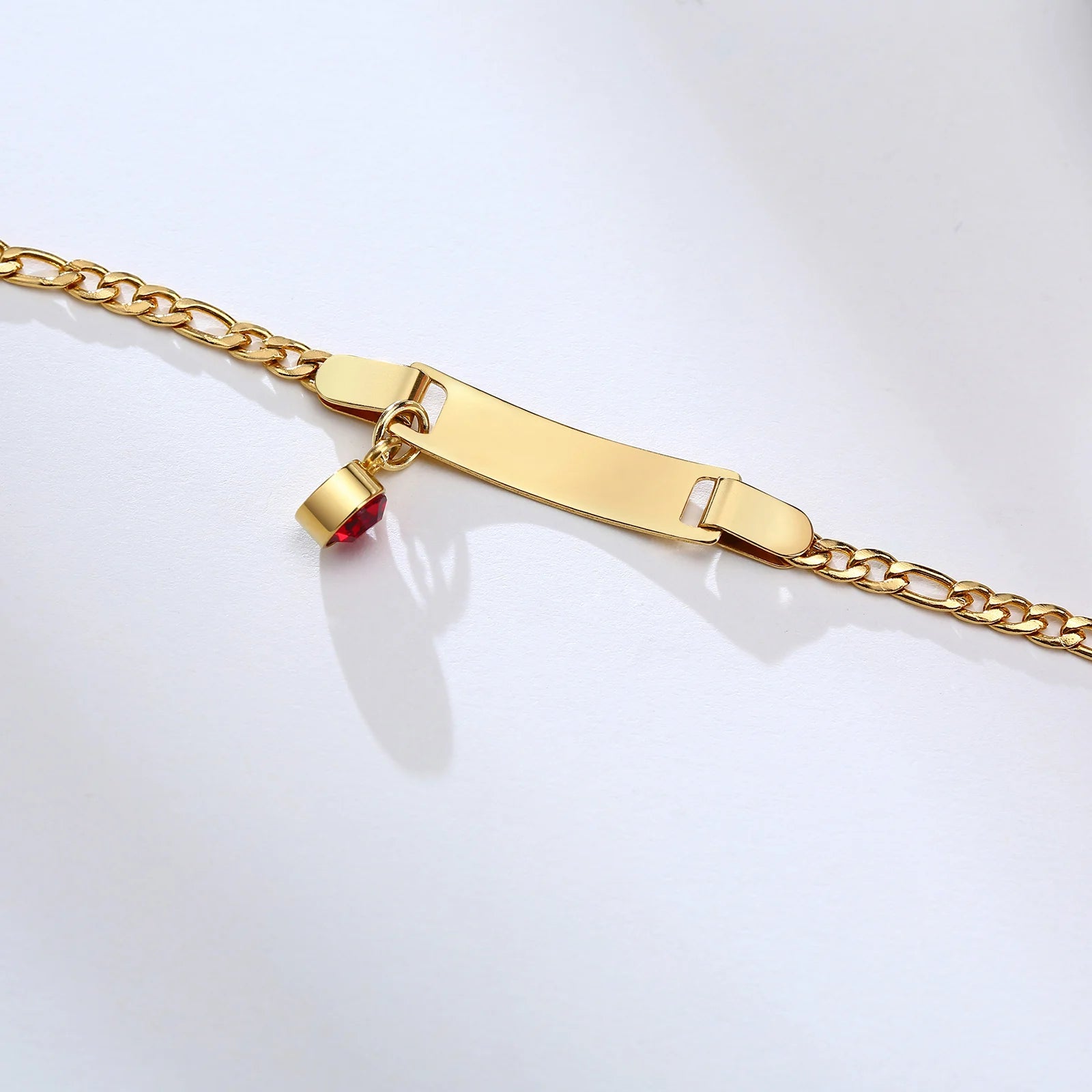 Pulseira personalizada com pingente de pedra (0 a 4 anos)