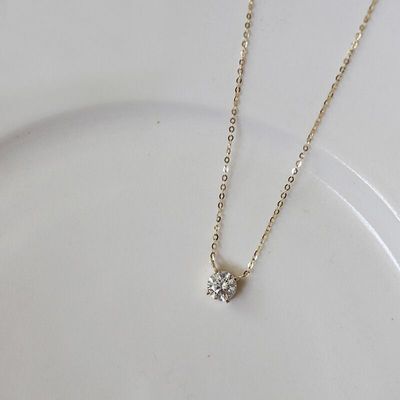 Colar Solitário em Zircônia