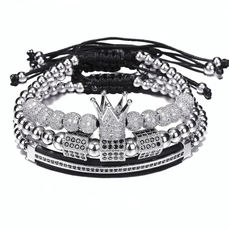 Bracelete royal king cravejado