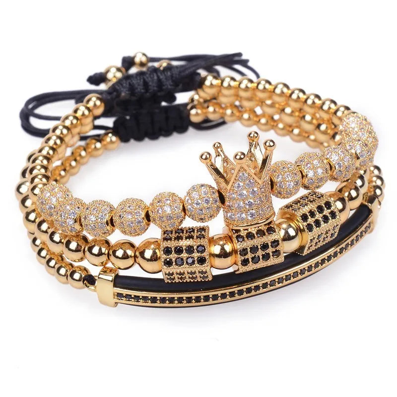 Bracelete royal king cravejado