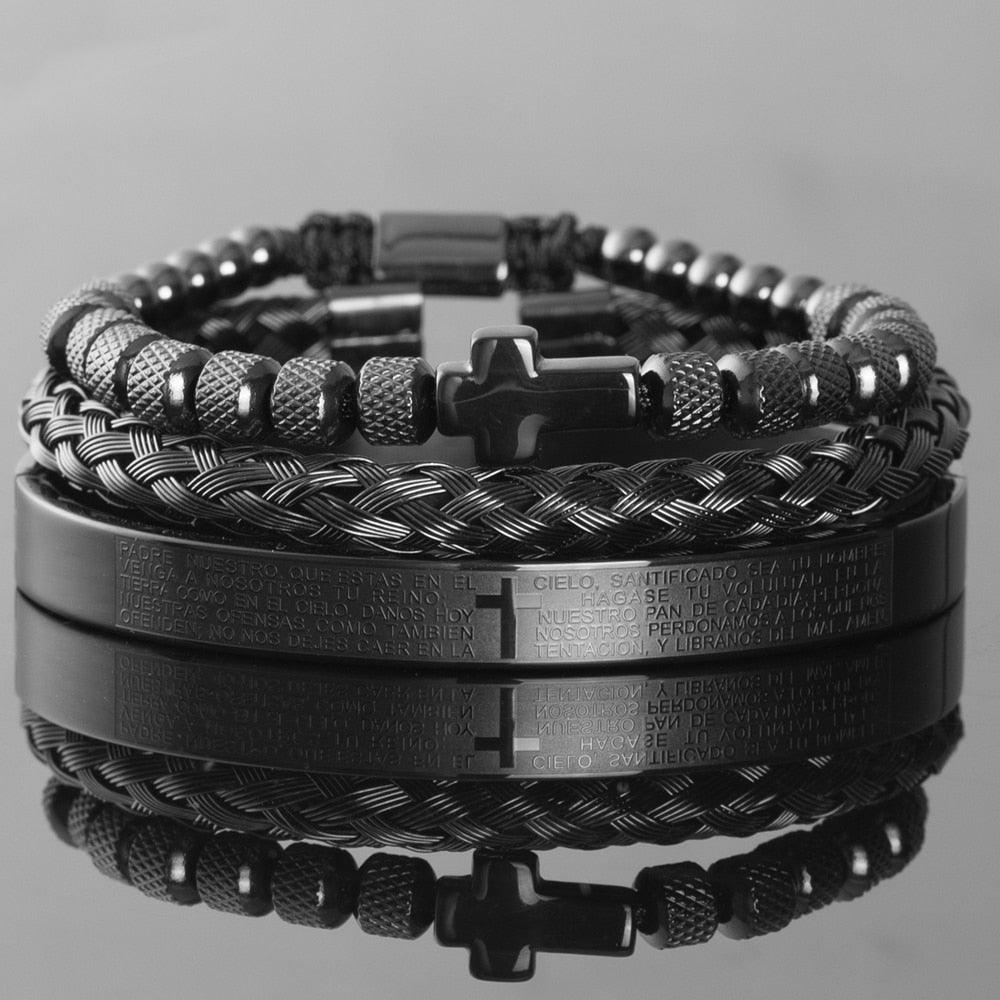 Conjunto de Braceletes Cruzados (Banhado 18k) - Basttino