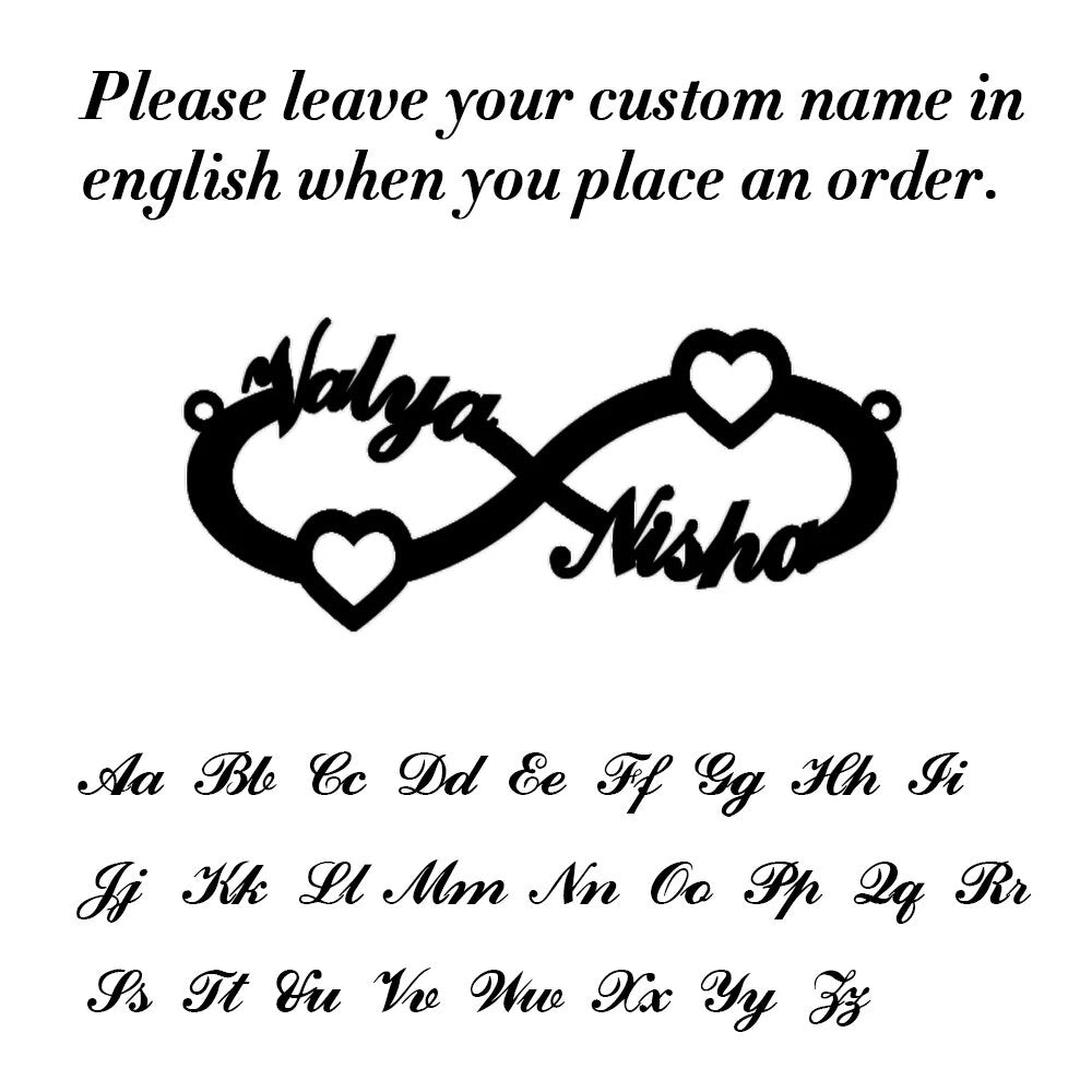 Pulseira infantil Personalizada (nome) elos duplos