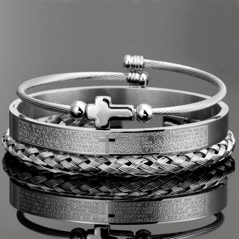 Conjunto de Braceletes Cruzados (Banhado 18k) - Basttino