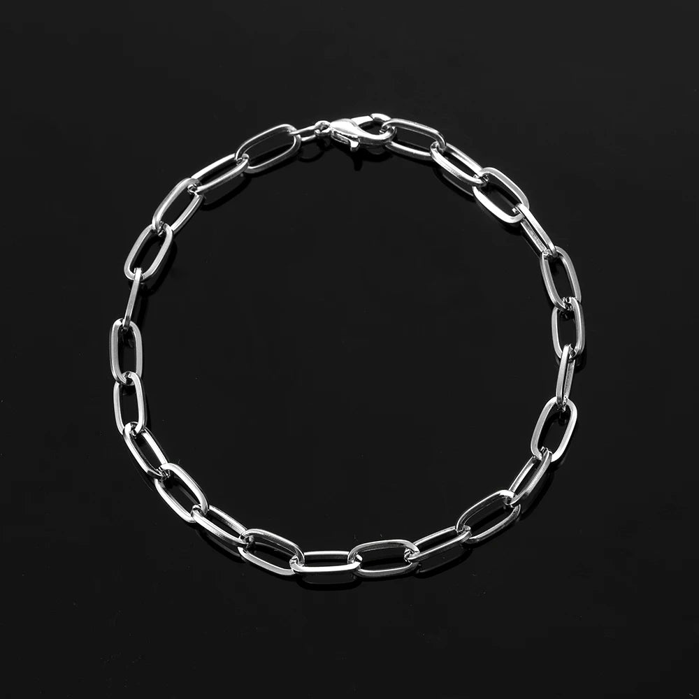 Pulseira masculina Elo Cartier prata
