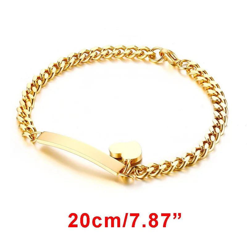 Pulseira infantil modelo coração (0 a 4 anos) (5 a 12 anos)