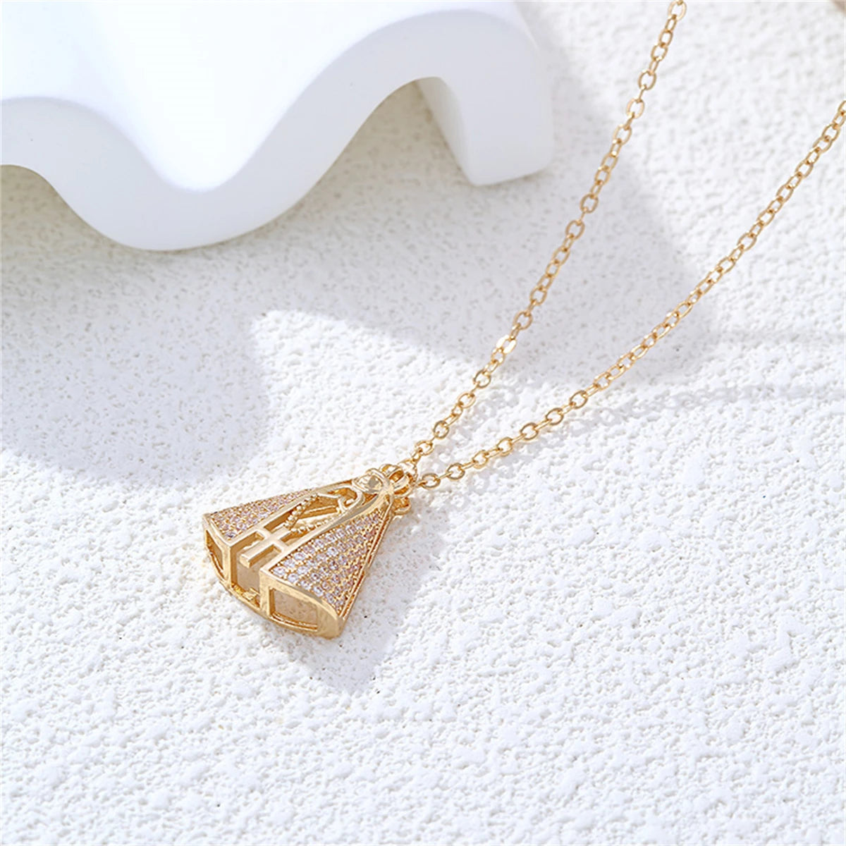 Colar nossa senhora zircônia branca