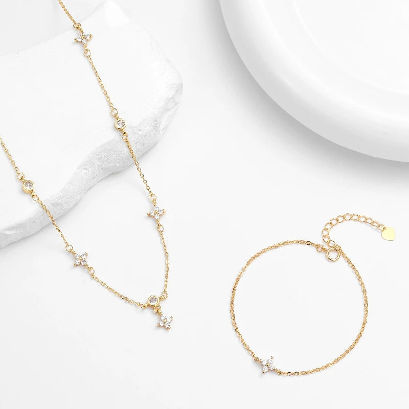 Conjunto Quatro pétalas (3 peças)