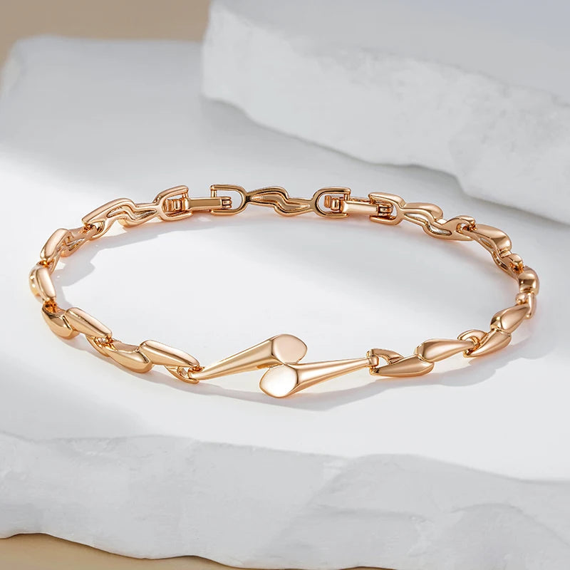 Bracelete Ouro Rose 585 Radiante