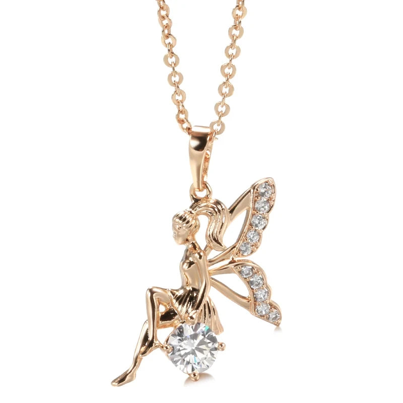 Colar Fada - Ouro Rose 585 - Coleção 2025.2