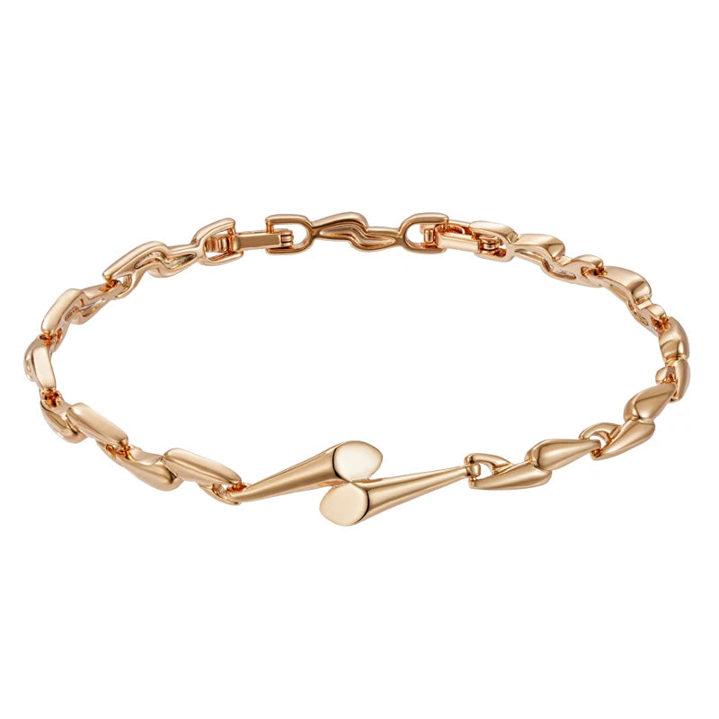 Bracelete Ouro Rose 585 Radiante