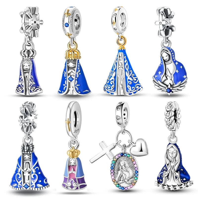 Berloques nossa senhora aparecida Prata 925