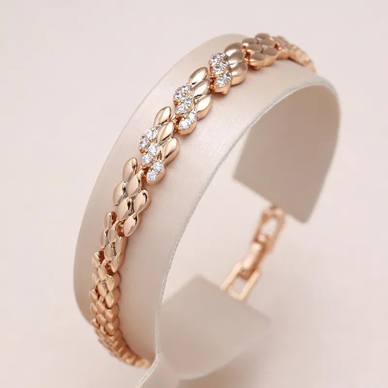 Bracelete Ouro Rose 585 Encanto Sereno