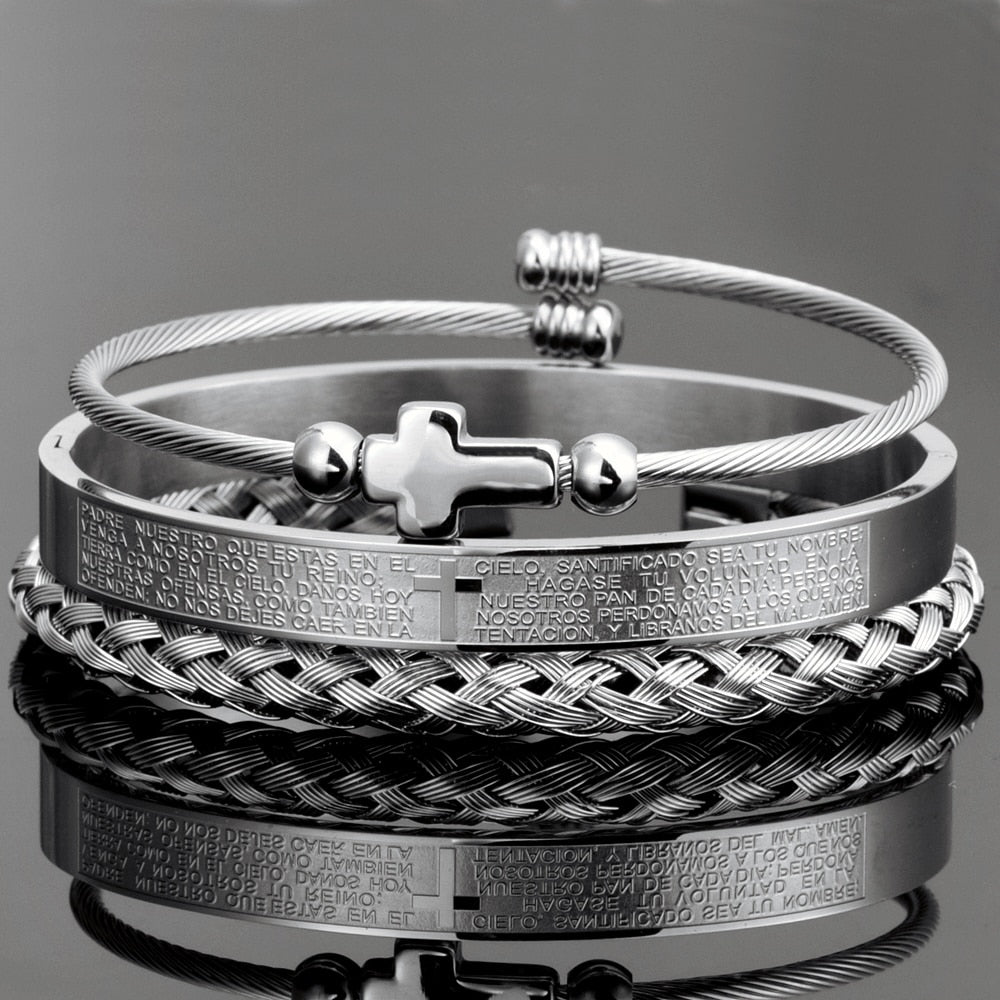 Bracelete Royal Modelo Cruz Cravejada