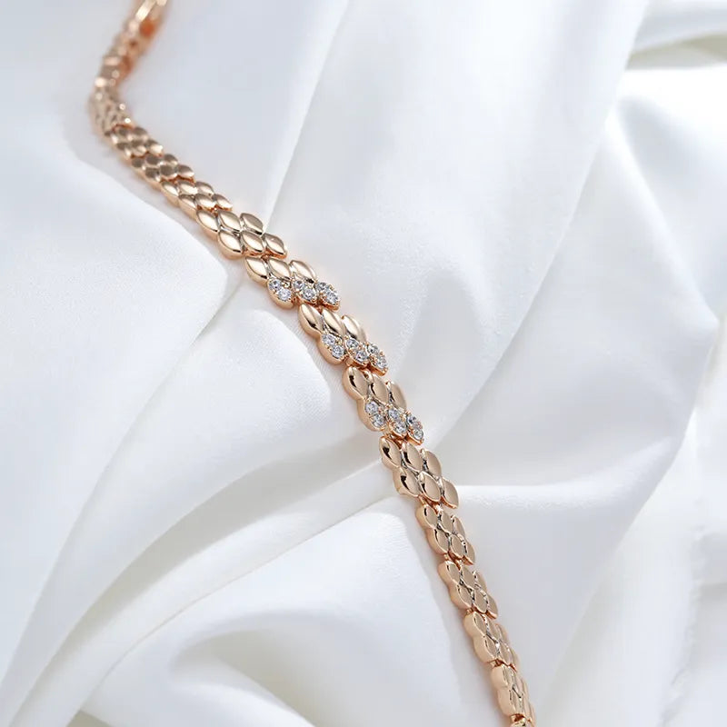 Bracelete Ouro Rose 585 Encanto Sereno