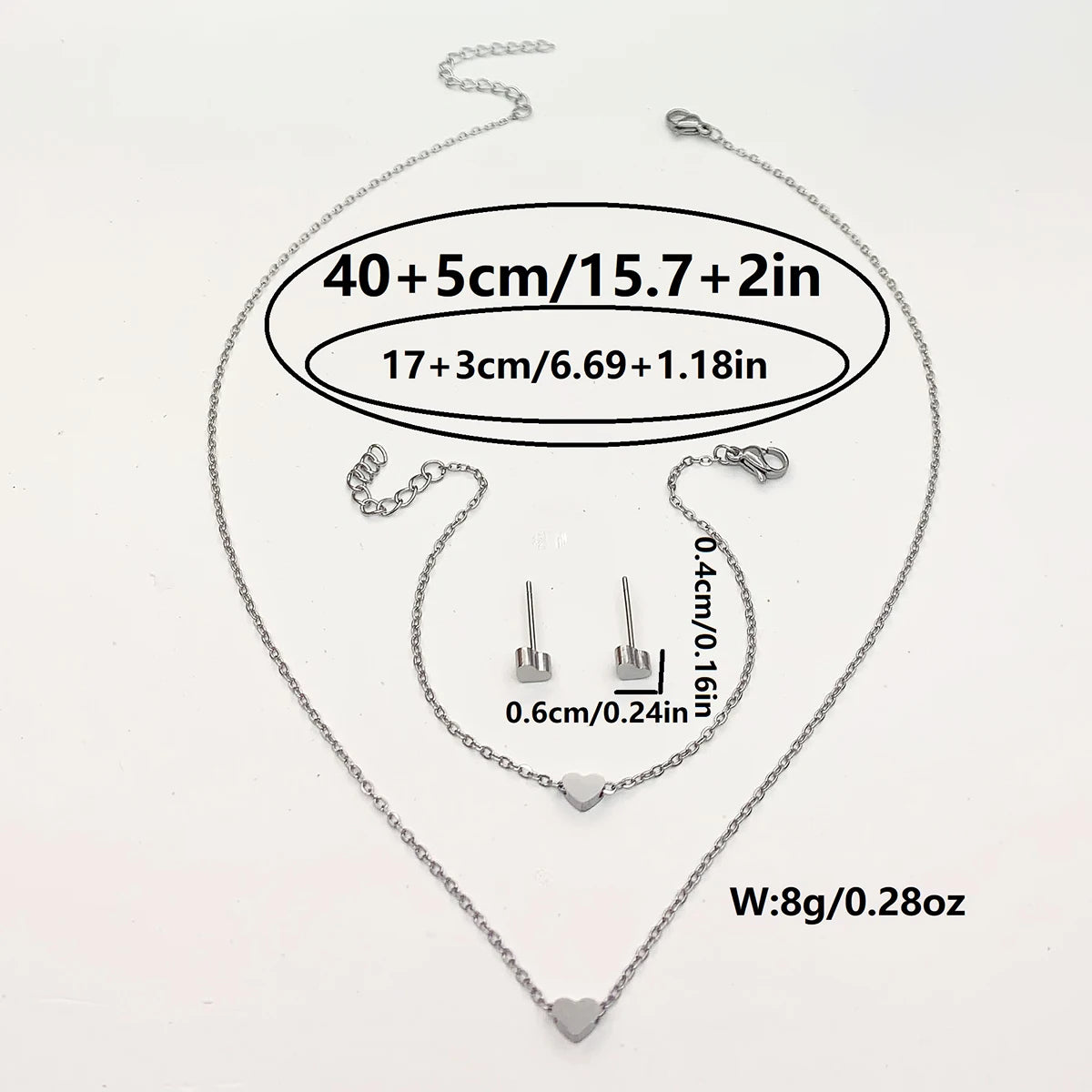 Conjunto Coração Une (3 peças)