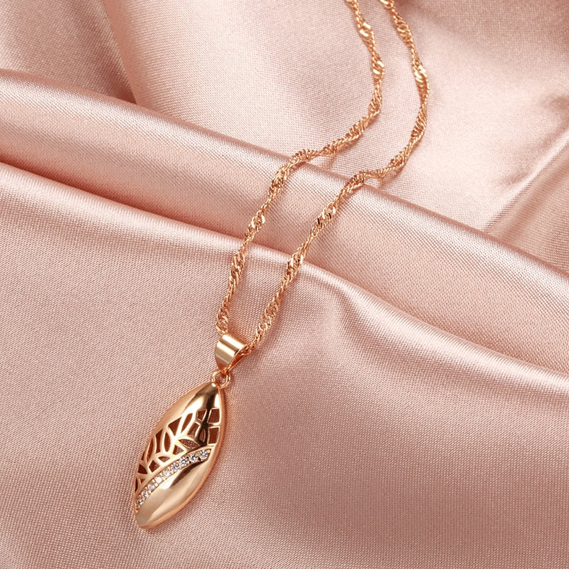 Conjunto Feminino Folha Ouro Rose 585