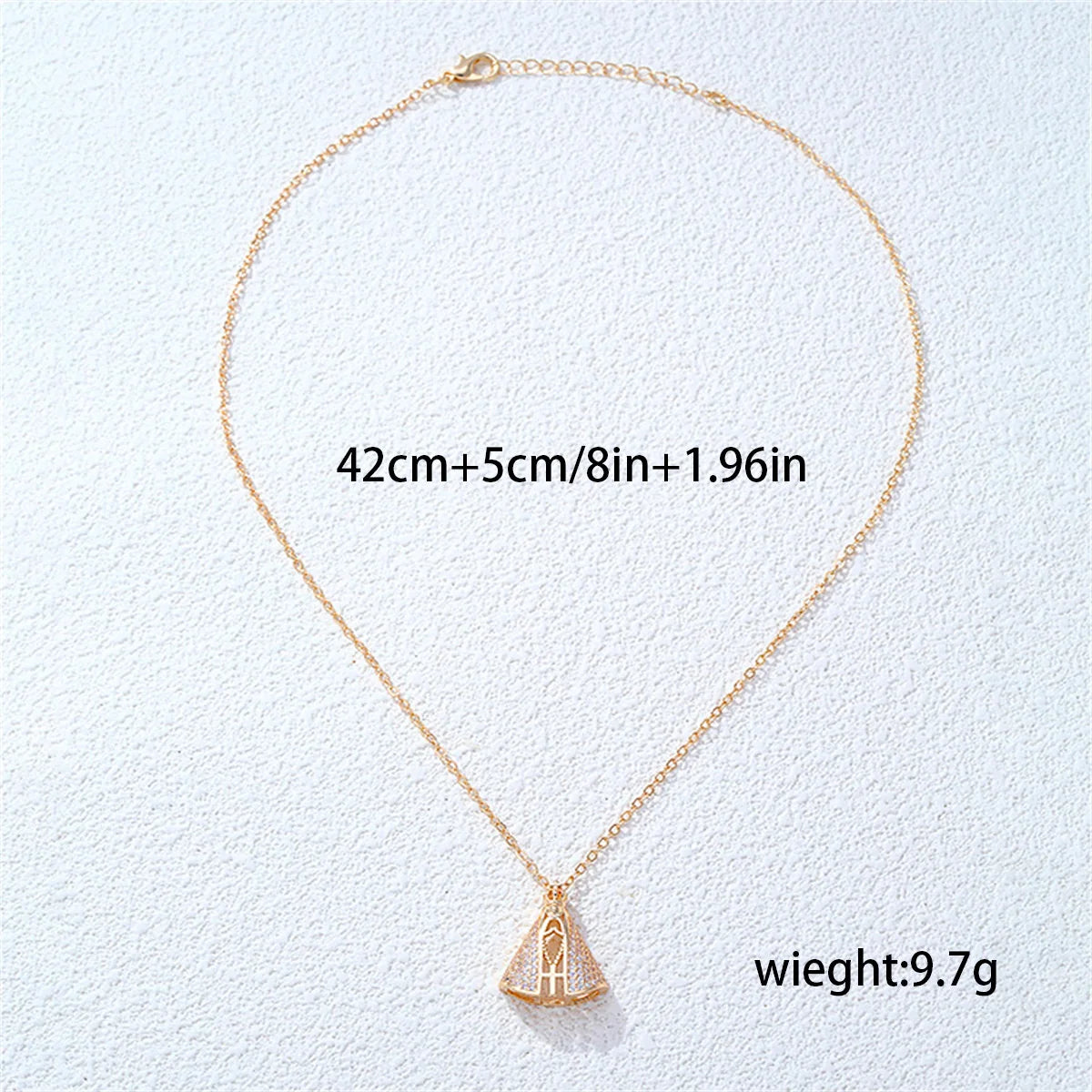 Colar nossa senhora zircônia branca