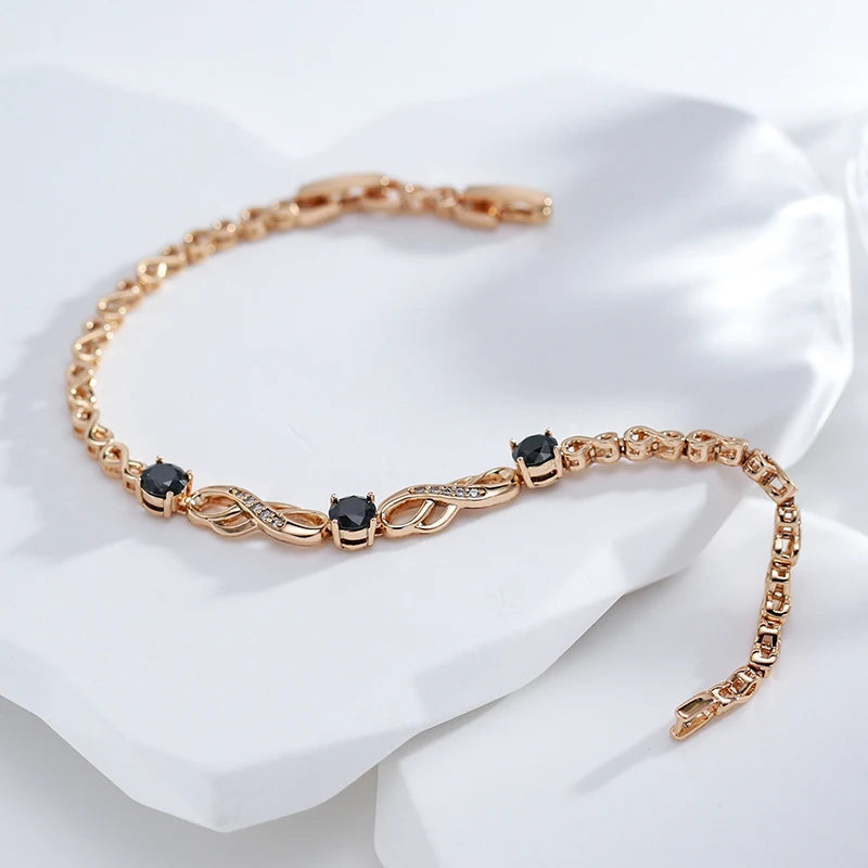 Bracelete Ouro Rose 585 Eterno