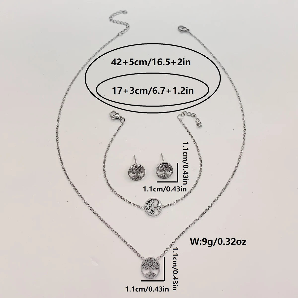 Conjunto arvore da vida (4 peças)