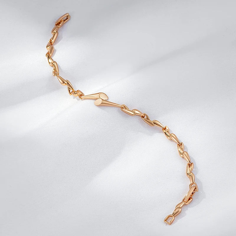 Bracelete Ouro Rose 585 Radiante