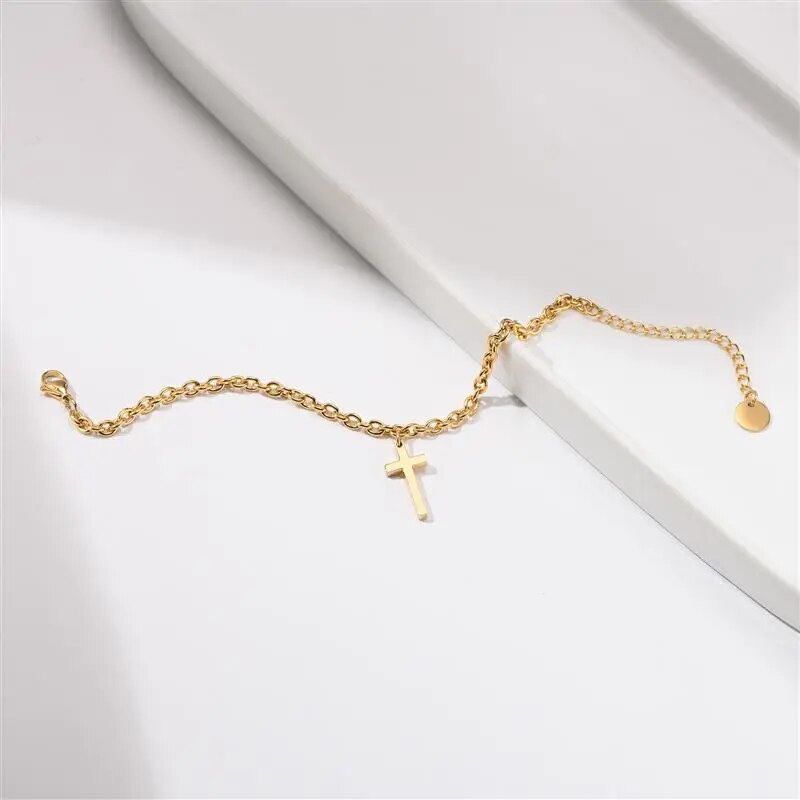 Pulseira Masculina com Crucifixo