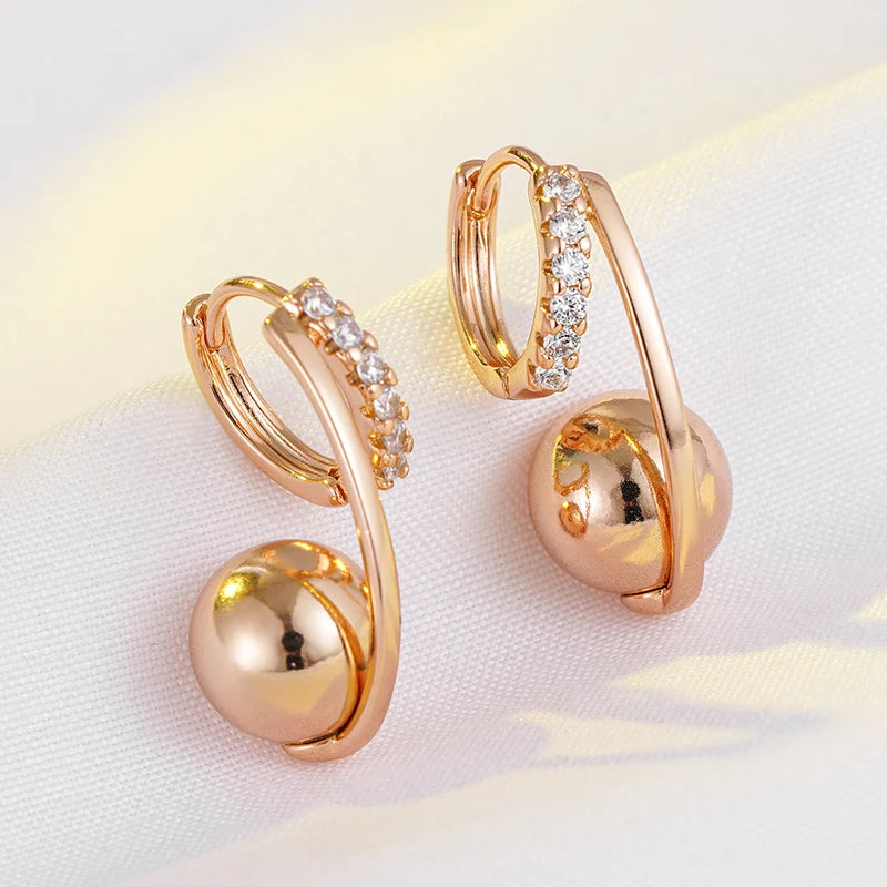 Brincos Cerejas Zircônia - Ouro Rose 585 - Coleção 2025.2