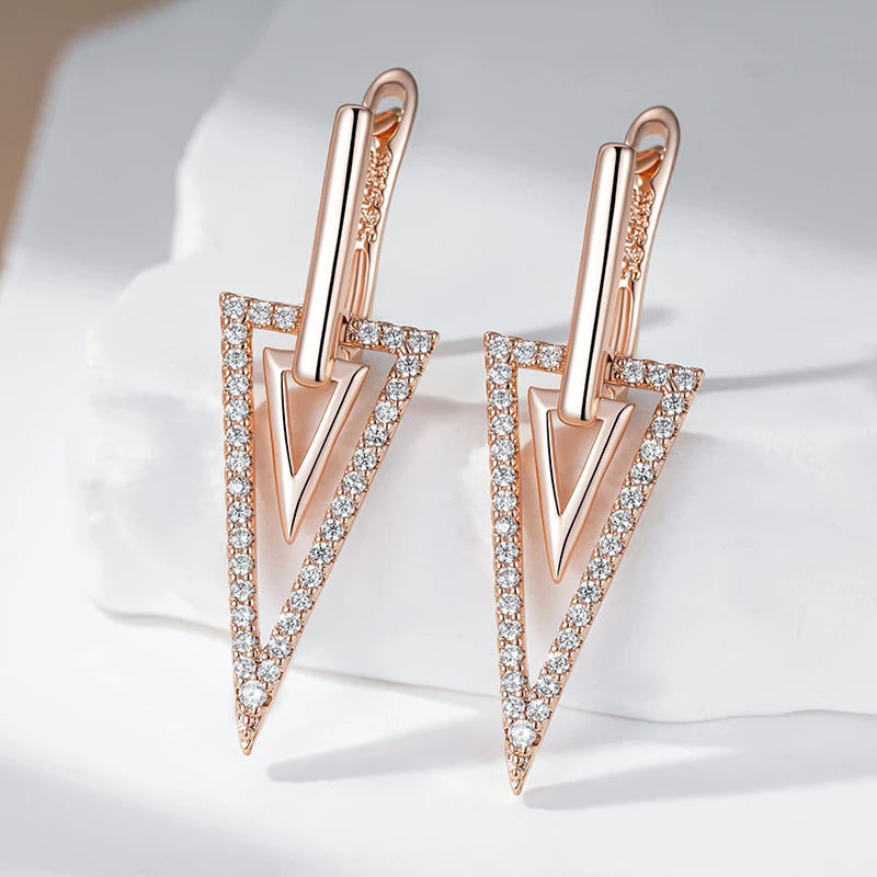 Brincos Amenas - Ouro Rose 585 - Coleção 2025.2