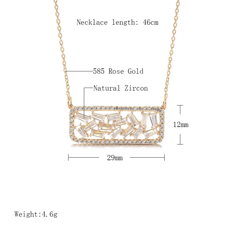 Colar ouro rose 585 modelo Celestial